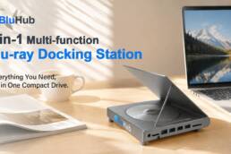BluHub- 9-in-1 Blu-ray Hub for Memories, Ports & Storage