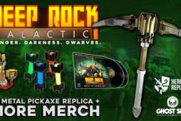 DEEP ROCK GALACTIC - Metal Pickaxe Replica + New Merch