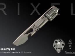 RIXEL- A Revolver-Inspired Titanium Multi-Tool Pry Bar
