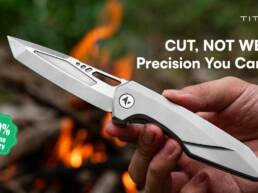 Titaner Razorbill- Titanium 3D CNC Tanto EDC Cutting Tool