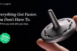 Zephyra- A Titanium Spinning Top That Diffuses Scent
