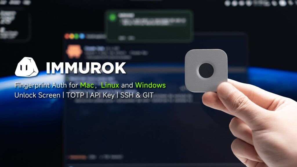 immurok- Wireless Fingerprint Auth Key for Every Desktop