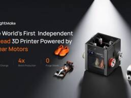LightMake L4 1st 4-Head Color 3D Printer with Linear Motors