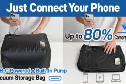 Momokit- The USB-C Powered Vacuum Travel Bag