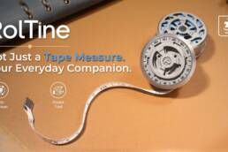 RolTine 2.0- Titanium Skeleton Tape Measure & Fidget Tool