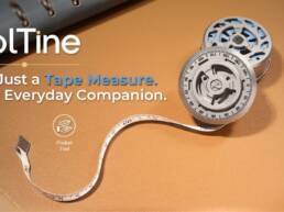 RolTine 2.0- Titanium Skeleton Tape Measure & Fidget Tool